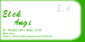 elek angi business card